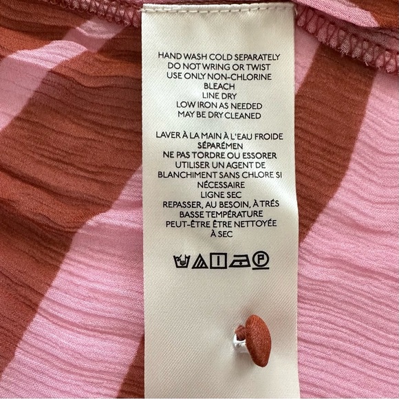 Anthropologie The Marais Printed Chiffon Maxi Dress in Medium Orange | XL | NWT - Picture 10 of 15